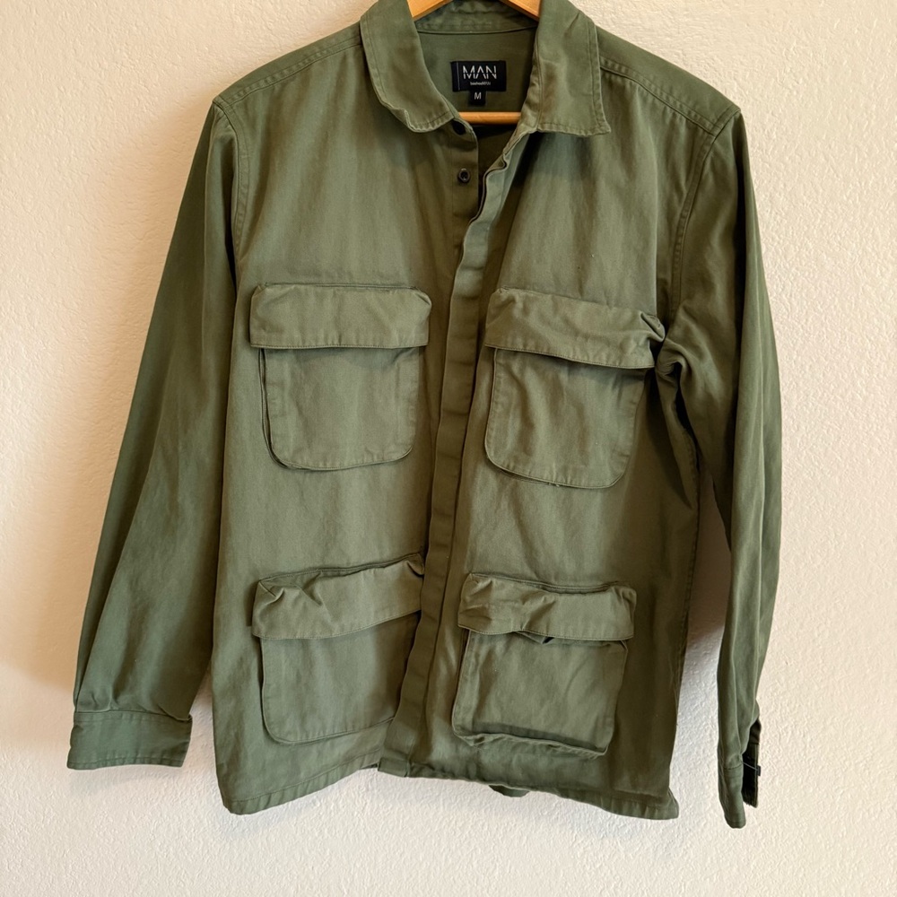 Boohoo Olive Field Jacket Men’s Size M